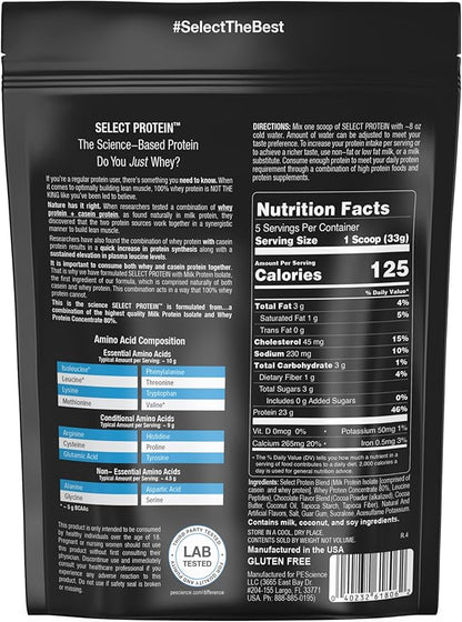 PEScience Select Protein Powder, Whey and Casein Blend, Clean Protein Powder for Women and Men, Low