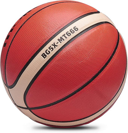 Training Soft Touch Rubber and Faux Leather Fighting Basketball, High Bounce Indoor Outdoor