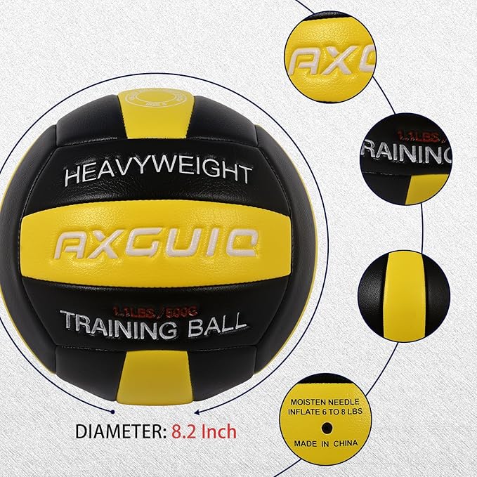 1.1LBS Heavy Weight Volleyball Official Size 5 Setter Training Volleyballs Training