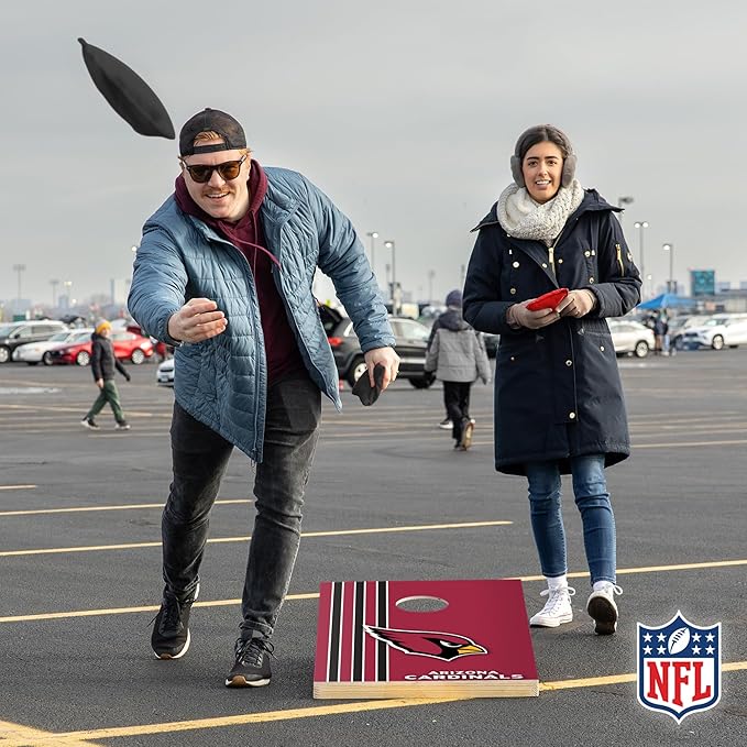 NFL 2' x 3' Solid Wood Cornhole Set with Direct Print HD Team Graphics – Great Gift for Any