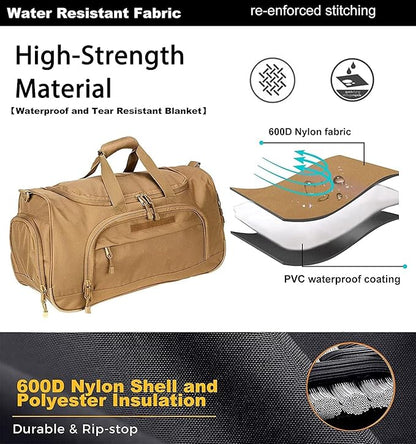 Gym Bag for Women & Men Tactical Duffle Military Weekender Work Out Lightweight Waterproof Sports