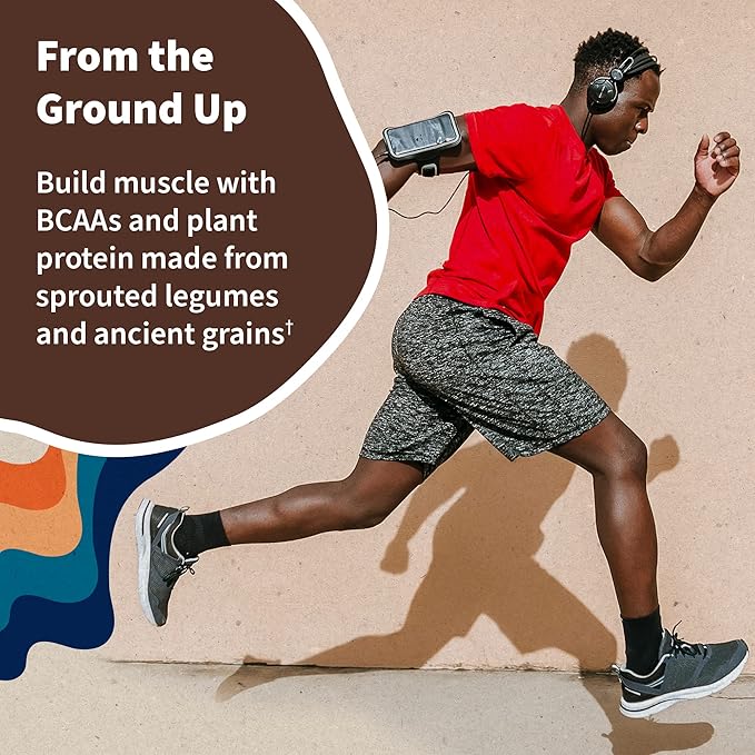 Garden of Life Protein Powder, Vegan Protein Powder, BCAA, Probiotics & Digestive Enzymes, Gluten &