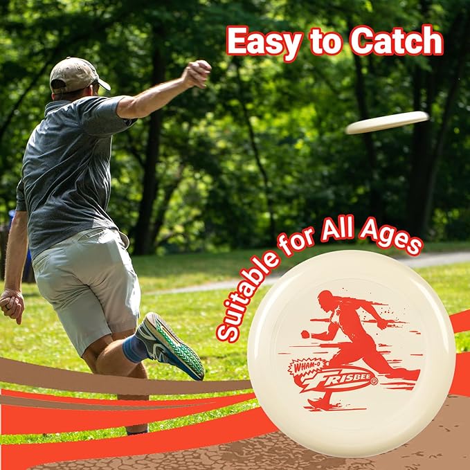 Wham-O Frisbee All Sport Flying Disc 140g, 9.85 Inch, Durable Sports Disc with Non-Slip Grip for