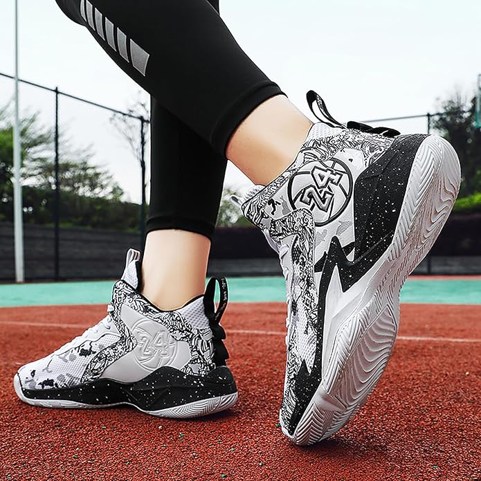Boys Basketball Shoes Breathable Indoor Athletic Shoes Youth Outdoor Fashion Sneakers Comfortable