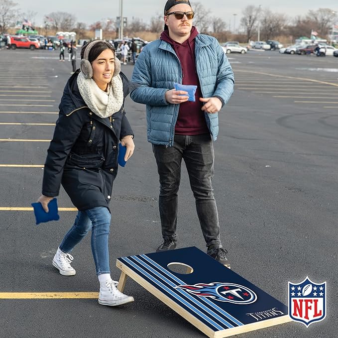 NFL 2' x 3' Solid Wood Cornhole Set with Direct Print HD Team Graphics – Great Gift for Any