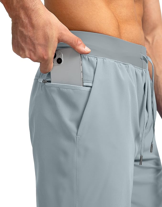 Men's Running Shorts with Zipper Pockets 9 Inch/ 7 Inch / 5 Inch Lightweight Quick Dry Gym Workout
