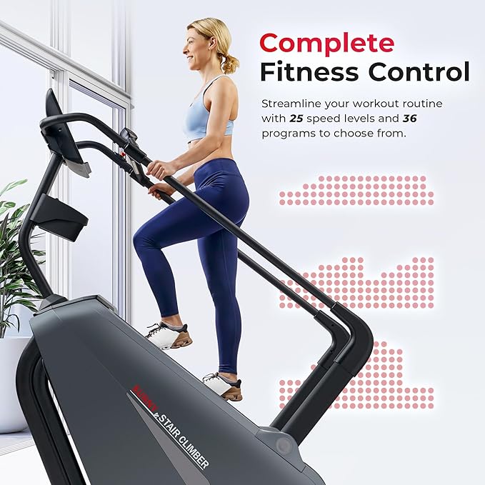 Sunny Health & Fitness Premium High-Intensity Smart Stepper Stair Climber, Commercial Grade, Cardio