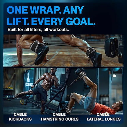 Modvel Gym Ankle Strap for Cable Machines ??Glute & Leg Kickback Ankle Straps for Gym Workouts