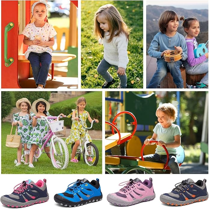 Mishansha Kids Hiking Boots Toddler Girls Boys Hiking Shoes Water-Resistant Anti-Collision Non-Slip