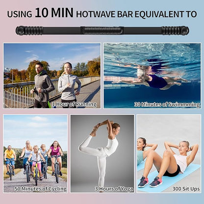 Upgraded Elastic Fitness Bar,Physical Therapy Equipment for Exercise Vibration Training,Fat Buring