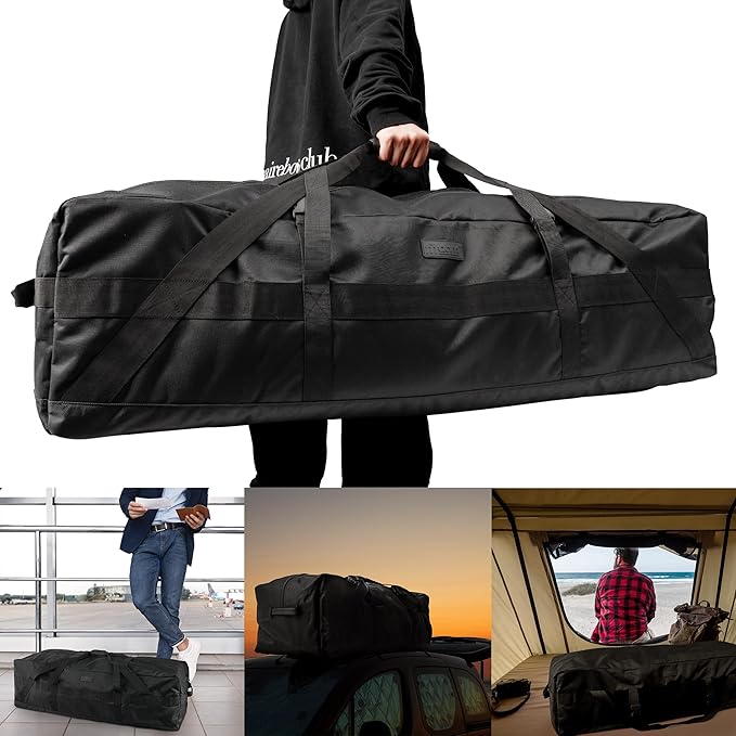 Fitdom 106L 45" Heavy Duty Extra Large Duffle with Upgrade Zipper, Durable & Water Resistant.