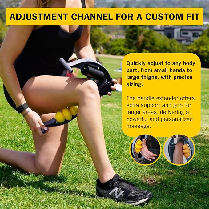 Rolflex The Massage Combo ??3-in-1 Roller for Muscles Deep Tissue with Firm Knobble, Contoured