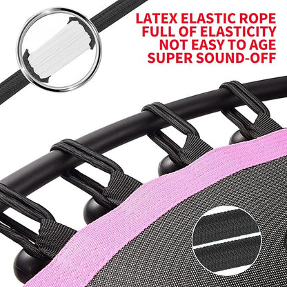 Newan 40"-48" Silent Mini Trampoline Fitness Trampoline Bungee Rebounder Jumping Cardio Trainer