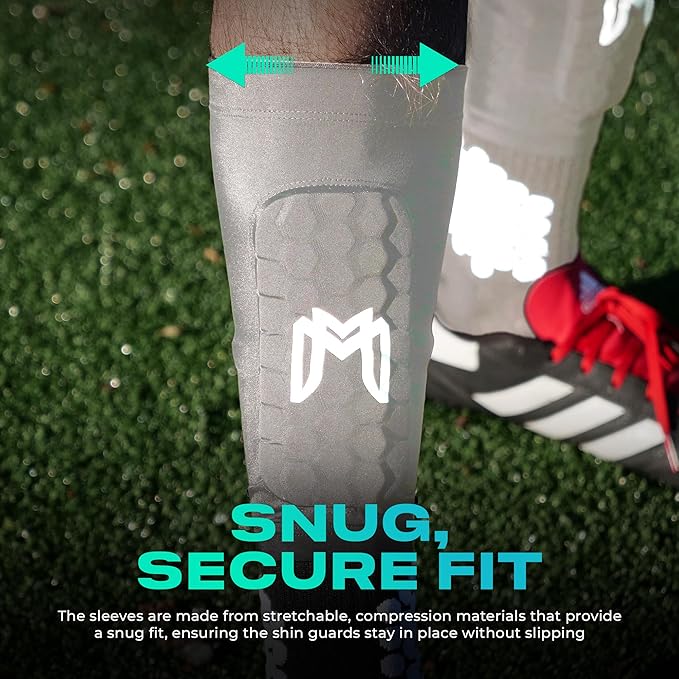 Mini Shin Guards Soccer – Built in Shin Pad Sleeves for Mens, Women, Teens - Small Shin Guards