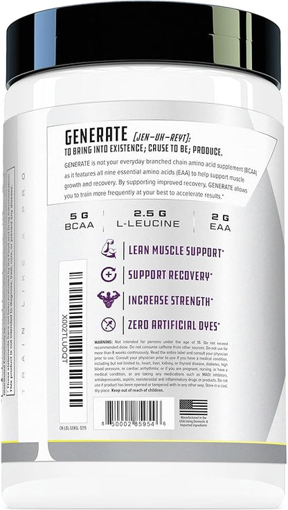 Cutler Nutrition Generate EAA and BCAA Powder: Best Branched Chain Amino Acids Supplement with