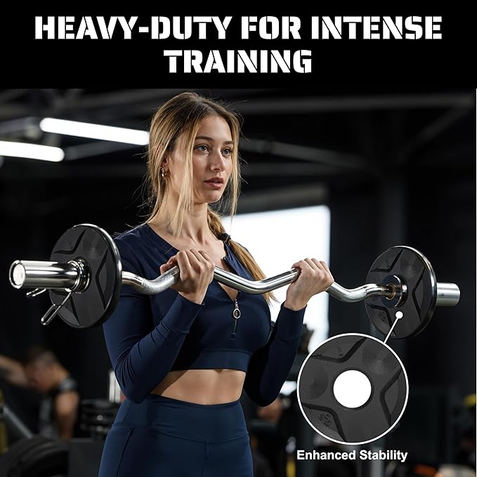Cast Iron Plate Weights by Tribe WOD- Gym Weights for Men and Women, Cast Iron Plate Weights 1 of