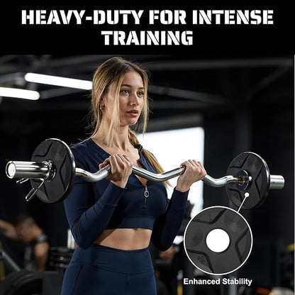 Cast Iron Plate Weights by Tribe WOD- Gym Weights for Men and Women, Cast Iron Plate Weights 1 of