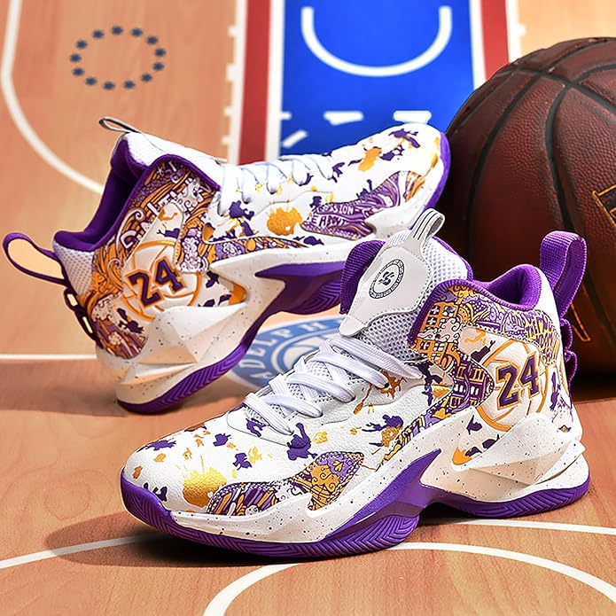 Boys Basketball Shoes Breathable Indoor Athletic Shoes Youth Outdoor Fashion Sneakers Comfortable