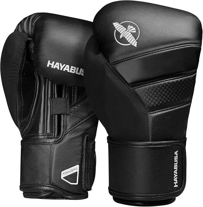 Hayabusa T3 Boxing Gloves for Men and Women Wrist and Knuckle Protection, Dual-X Hook and Loop