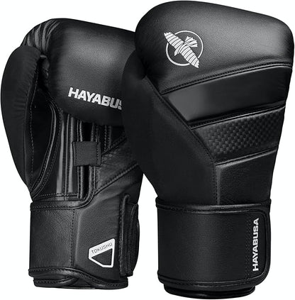 Hayabusa T3 Boxing Gloves for Men and Women Wrist and Knuckle Protection, Dual-X Hook and Loop