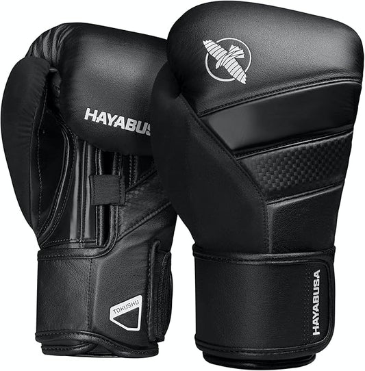 Hayabusa T3 Boxing Gloves for Men and Women Wrist and Knuckle Protection, Dual-X Hook and Loop
