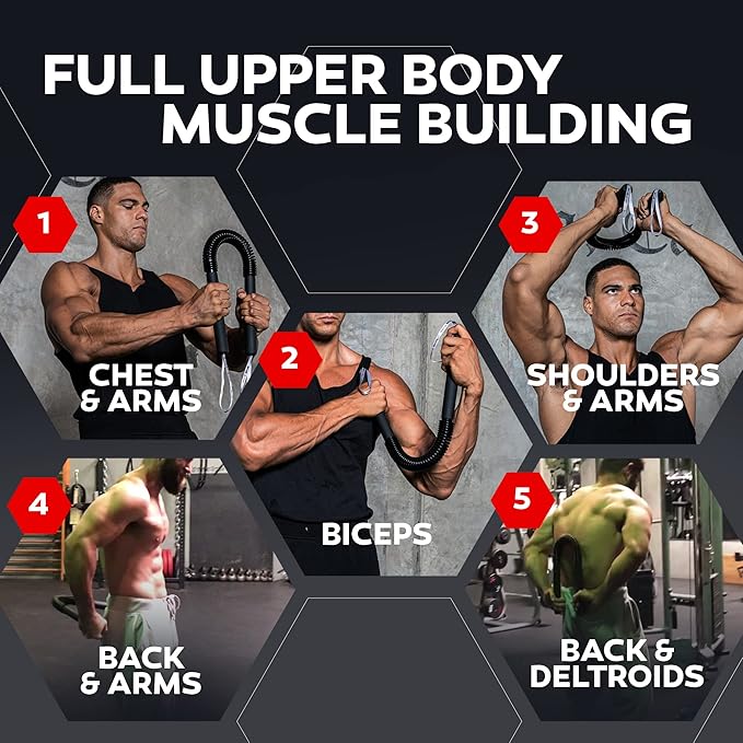 Python Power Twister Bar - Upper Body Exercise for Chest, Shoulder, Forearm, Bicep and Arm