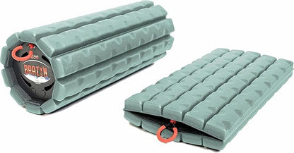 Morph Foam Roller (Bravo-Sage): Collapsible Travel Foam Roller for Pain Relief, Workout Muscle