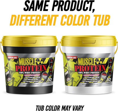 Muscle Protein Whey Powder [12 lbs/Pack of 1]??Cold Filtered, 25g Pure Protein, 6.6g BCAAs