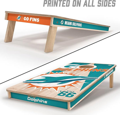 YouTheFan NFL 2’ x 4’ Professional Wood Cornhole Game