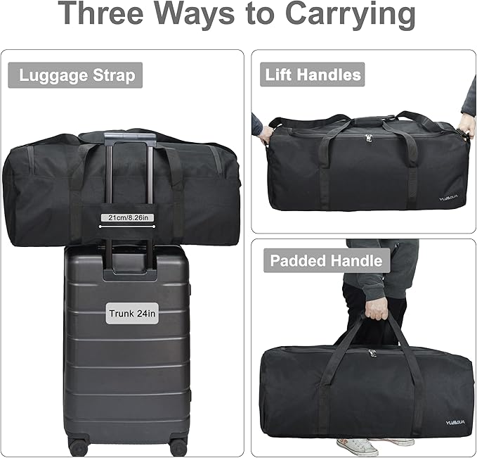 Large Duffle Bag 100L, Travel Duffel Bag for Men, Water & Tear Resistant Travel Bag, Extra Large