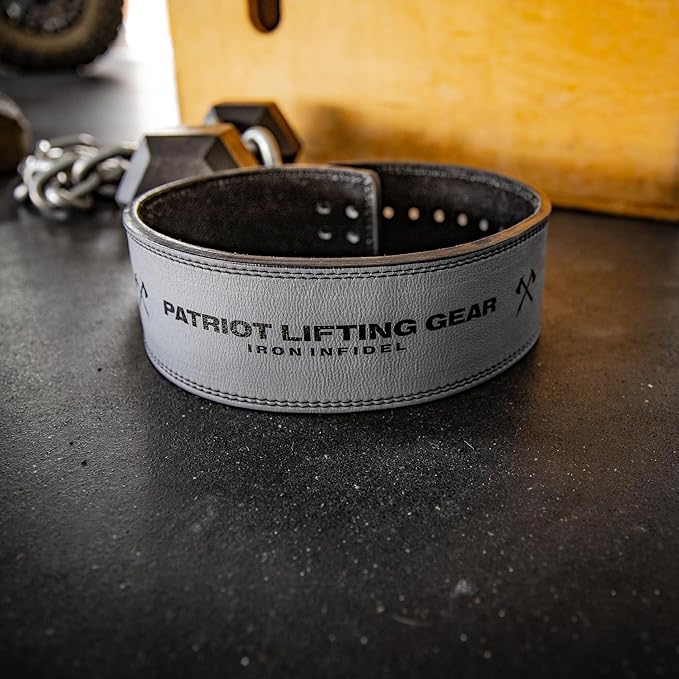 Weight Lifting Belt - Lever Gym Belt for Weightlifting, 10mm Leather Weight Belt for Men - 4 Inches
