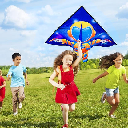 HONBO Large Delta Kite for Kids & Adults,Extremely Easy to Fly Kite for Beach Trip,String Line