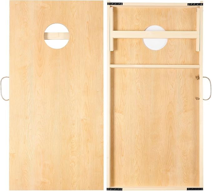 Cornhole Set 4'x2' Cornhole Board Sets with Bags Regulation Size, Corn Hole Games for Adults