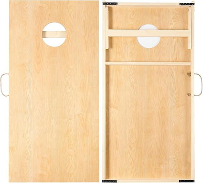Cornhole Set 4'x2' Cornhole Board Sets with Bags Regulation Size, Corn Hole Games for Adults
