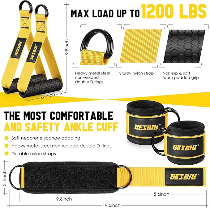 Heavy Resistance Bands for Working Out, 300lbs/360lb/420lb Exercise Bands Workout Bands with