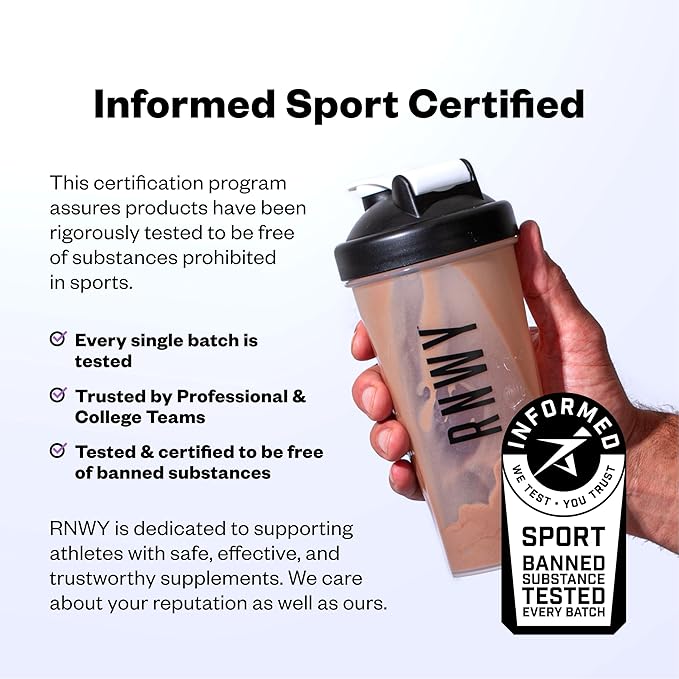 RNWY 25g Acai Protein + 5g Creatine Powder, Vegan Plant-Based Protein with Digestive Enzymes to