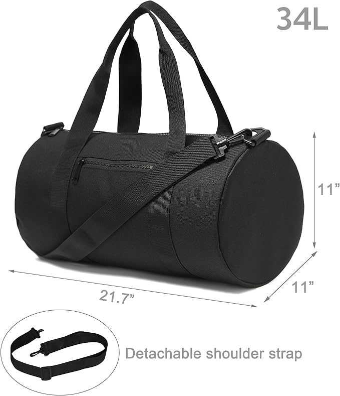 Small Gym Bag Duffel Bag for Women Men Fitness Sports Bag Workout Adjustable Detachable Shoulder