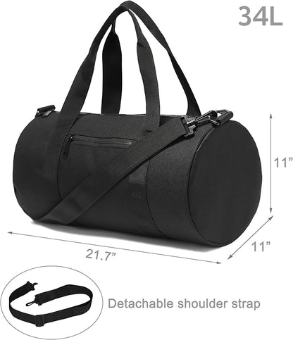 Small Gym Bag Duffel Bag for Women Men Fitness Sports Bag Workout Adjustable Detachable Shoulder