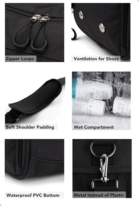 Fitgriff® Gym Bag for Men & Women with Shoe & Wet Compartment - Duffle Bag for Travel, Sports