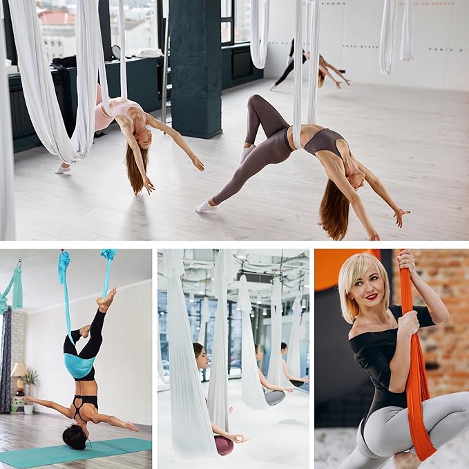 5.5 Yards Aerial Silk Swing Outdoor Hammock Aerial Yoga Swing For Adults,Aerial Yoga Hammocks for