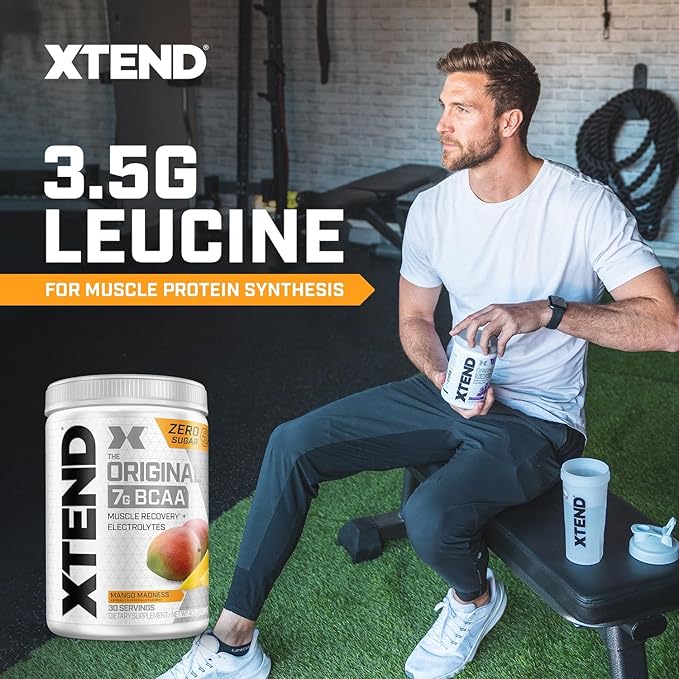 Xtend XTEND Original BCAA Powder 7g BCAA and 2.5g L-Glutamine, Sugar Free Post Workout Muscle