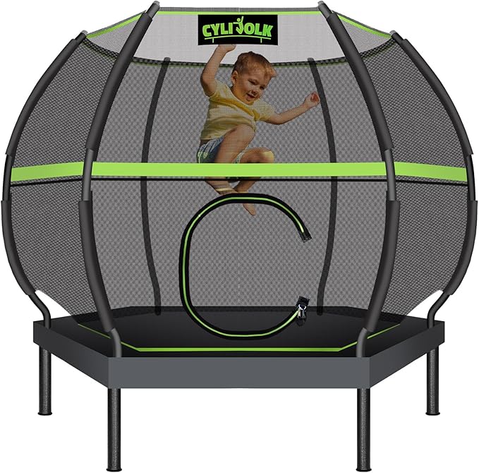 Trampoline for Kids, Heavy Duty Recreational Trampolines Toddler Trampoline with Enclosure Net