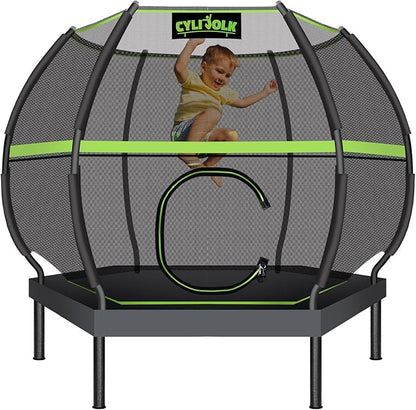 Trampoline for Kids, Heavy Duty Recreational Trampolines Toddler Trampoline with Enclosure Net