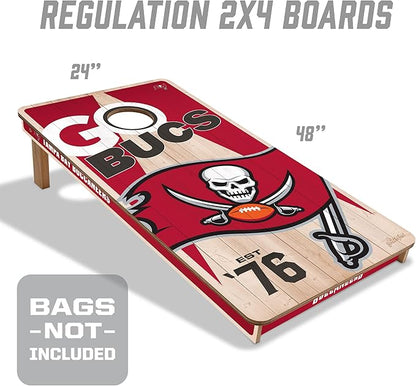 YouTheFan NFL 2’ x 4’ Professional Wood Cornhole Game