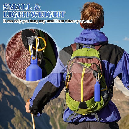 300 Pcs 2" Carabiner Bulk Spring Snap Hooks Bulk Aluminum Alloy Clip Keychain for Hanging Camping