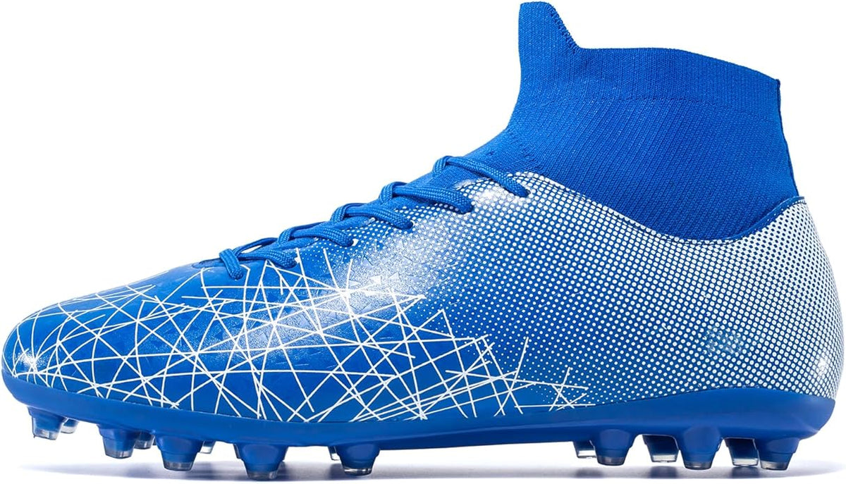 Kids Soccer Cleats High Top Training Youth Football Cleats, Boys Girls Athletic Outdoor