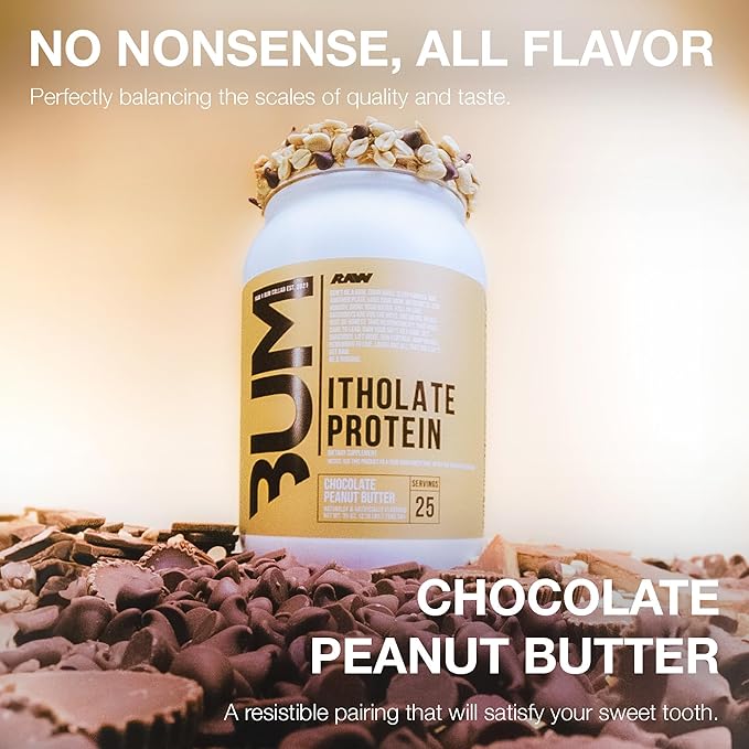 RAW Whey Isolate Protein Powder, Chocolate Peanut Butter (CBUM Itholate) - 100% Grass-Fed Sports