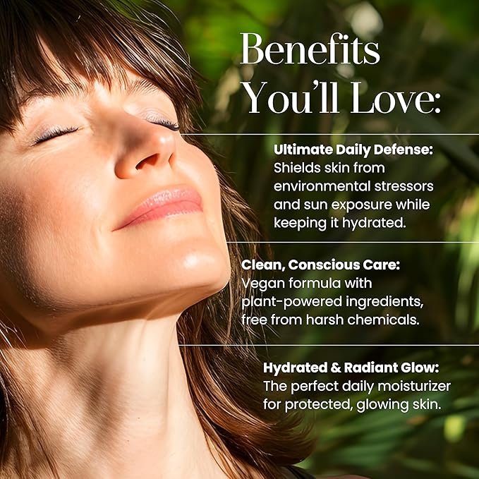 Hylunia Triple Defense Day Lotion | Age-Defying Moisturizer | Vitamin C, Turmeric & Titanium