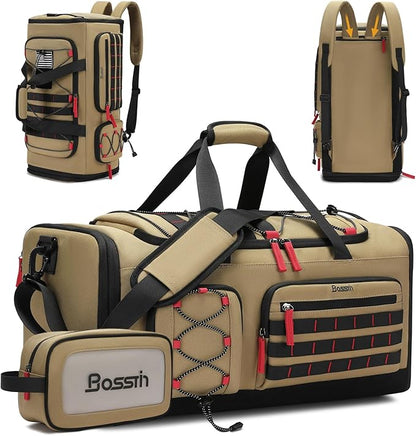 Bosstin Gym Bag for Men & Women,45L Travel Duffle Sports Duffel Bag Gym Weekender Overnight