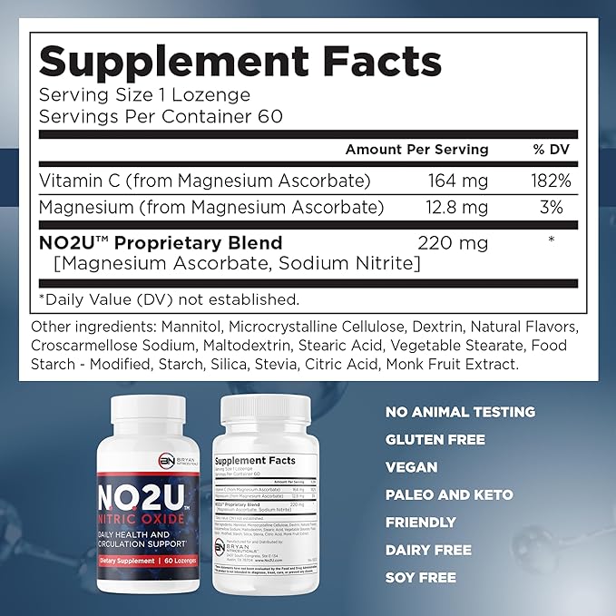 Bryan NITRICEUTICALS - Natural Nitric Oxide Supplements for Men & Women - Promotes Blood